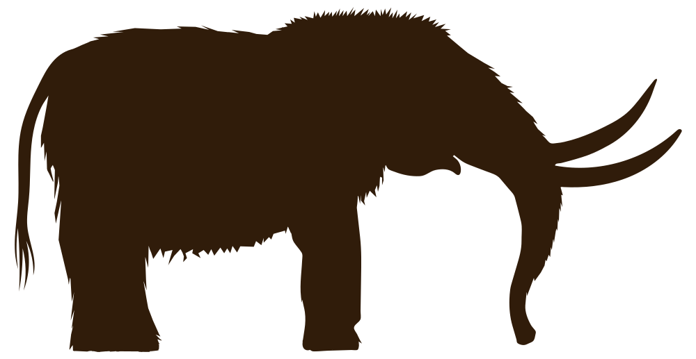 OnlineLabels Clip Art - Mastodon Silhouette